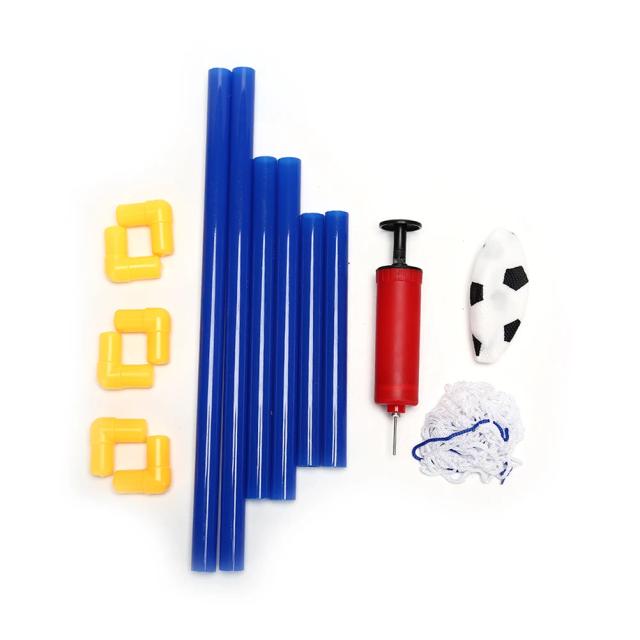 Conjunto de Rede de Gol para Mini Futebol com Bomba - Brinquedo Infantil para Jogos em Casa e ao Ar Livre