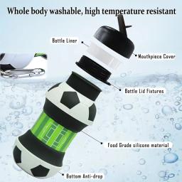 Garrafa de água portátil para crianças, Copos de acampamento, basquete, futebol, tênis, golfe, caneca escolar, esportes ao ar livre, portátil - Image 6