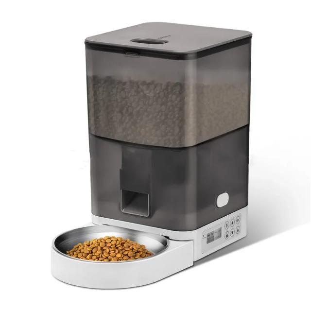 Alimentador Automático Inteligente para Animais de Estimação com Controle por App, Temporizador e 4L de Capacidade