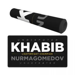 Khabib nurmagomedov mesa de escritório tapete mousepad invicto indisputado mma boxe grande jogo borracha computador mouse pad - Image 2