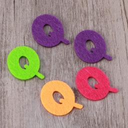 Não-tecido feltro letras do alfabeto tecido, ABC, artesanato DIY, brinquedos para crianças, Natal, decoração de aniversário, 50pcs - Image 4