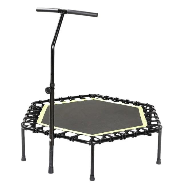 Rebounder Hexagonal Mini Mute de 40" para Exercícios em Trampolins - Ideal para Treinos Indoor e Outdoor