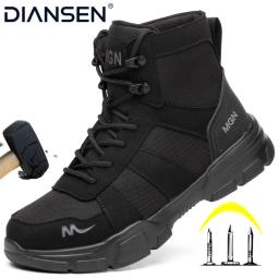 Sapatos de segurança de trabalho masculino ce certificado aço toe sapatos de segurança antiderrapante leve dedo do pé de aço antiderrapante botas de trabalho de proteção feminina - Image 1