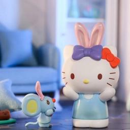 Bonito Pom Pom Pom Purin Cinnamoroll Melody Kuromi Pochacco Kittys Anime Figura de Ação Bonecas, Modelo Decoração Brinquedos, Presentes para Meninas - Image 3