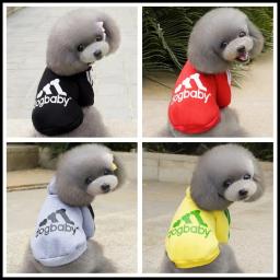 Roupas esportivas com capuz para animais, capuz com duas pernas, cachorro e gato pequenos, pelúcia vip, outono e inverno, 1 pc - Image 3