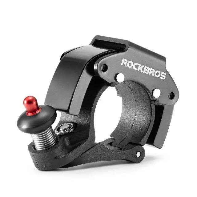 Sino Inoxidável Rockbros para Bicicletas - Alarme Anti-Roubo e Chifre Clássico para Ciclismo em Estrada e Montanha