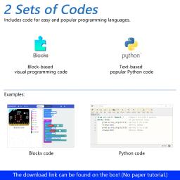 Freenove Super Starter Kit para BBC micro:bit V2, tutorial detalhado de 266 páginas, 192 itens, 38 projetos, blocos e código Python - Image 3