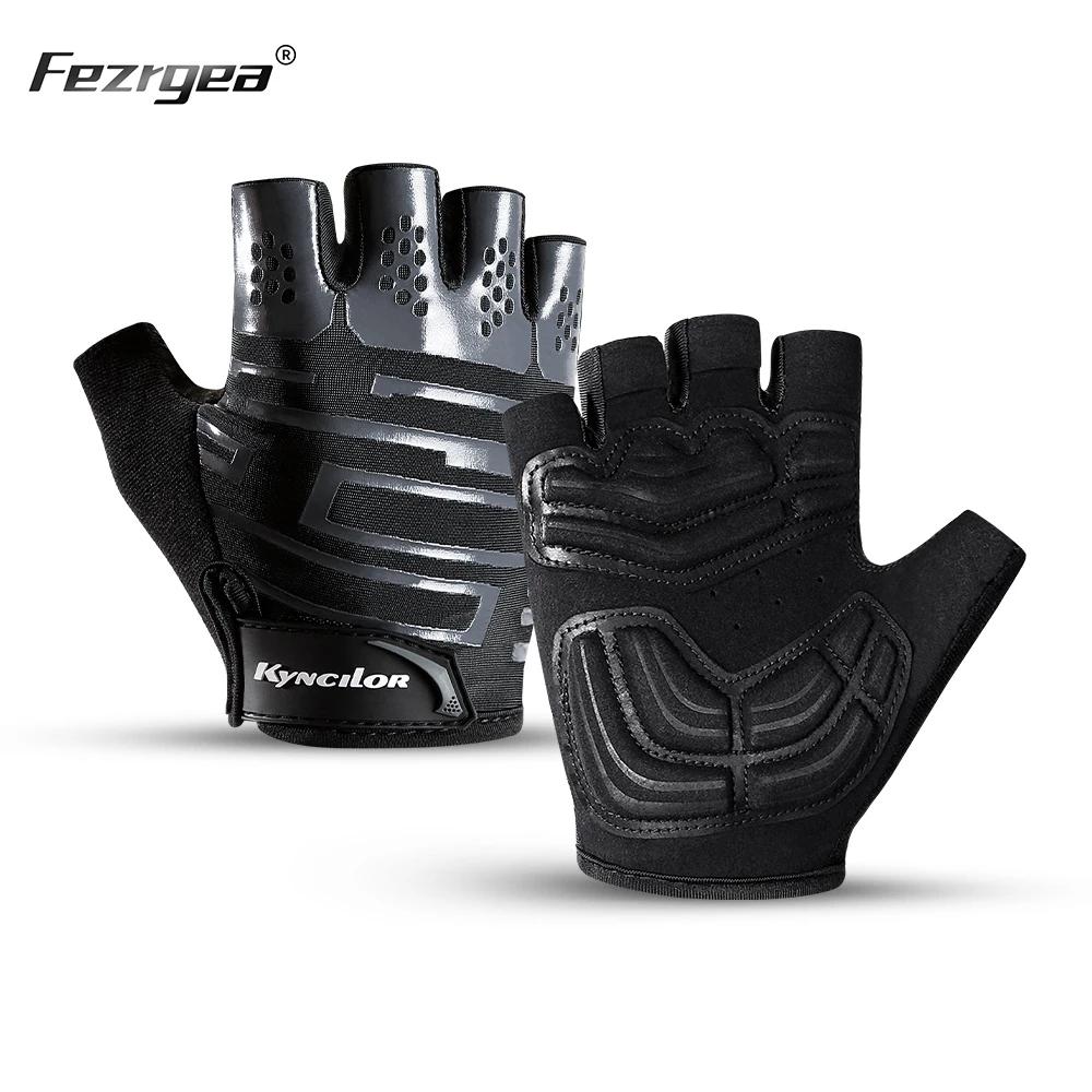 Luvas de Ciclismo Meio-Dedo, Silicone Líquido, Absorvente de Choque, Respirável, Esportes, Bicicleta, Fitness, 2023 - Image 1