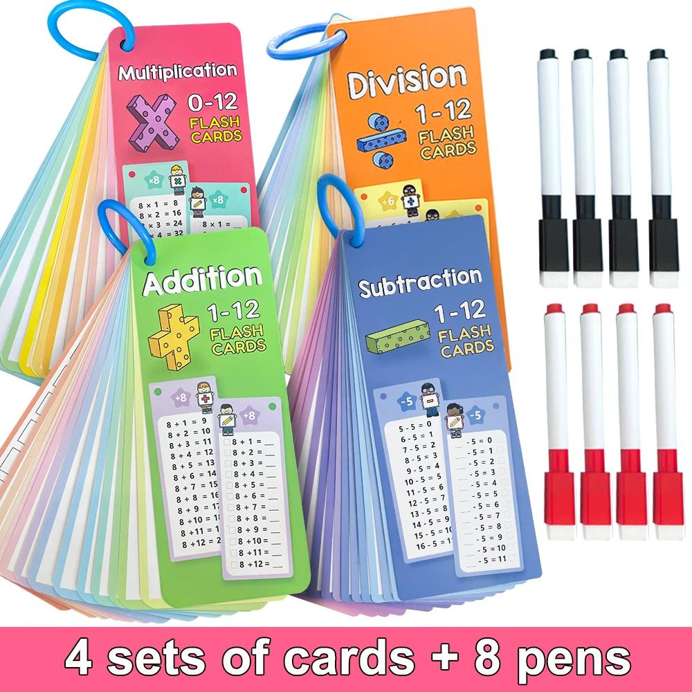 Cartões de Treinamento Matemáticos para Crianças, Ensinando Aids, Self Check, Sala de Aula, Home Learning, Professor, Montessori, 60 pcs - Image 3