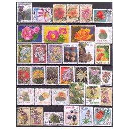 Selos sem repetição tópico de selos de flores, 50 peças com marcação de correio em boas condições para coleção em todo o mundo - Image 4
