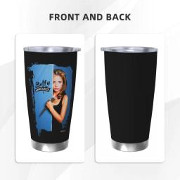 Buffy The Vampire Slayer Copo isolado com tampa, Demônio vácuo caneca térmica, Office Home e garrafa de carro, 20oz - Image 2