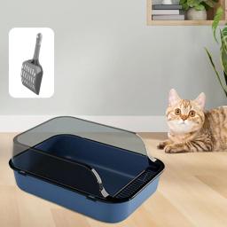 Anti Salpicos Cat Litter Box, Pet Supplies, Areia, Recipiente, Gatinho Grande WC, Indoor Cats, Pequenos Animais - Image 4