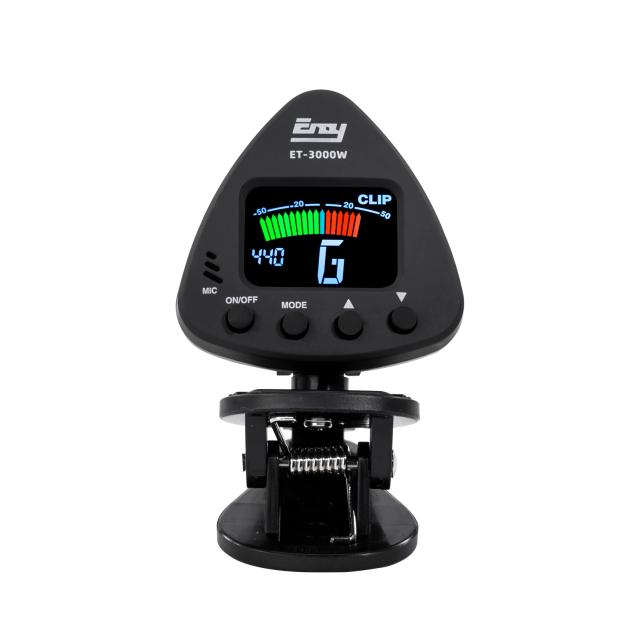 Tuner para Instrumentos de Sopro com Microfone e Clip-On, Modos de Ajuste para Saxofone, Clarinete, Trompete e Flauta - Modelo ET 3000W