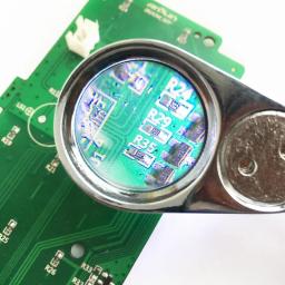 Lupa de metal com luzes LED, Lupa dobrável para identificação Selos Antigos Jóias Diamante Lupas, 40X - Image 6