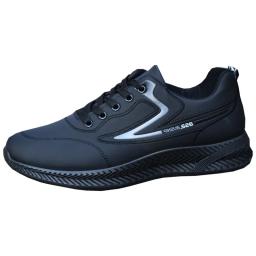 Tênis esportivo antiderrapante preto masculino, tênis de corrida baixo, casual, versátil, na moda, primavera, verão, outono - Image 5