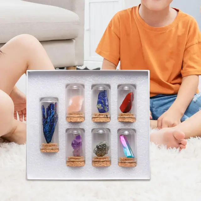 Caixa Deluxe Rock and Mineral Collection: Brinquedo Educacional de Ciência Geológica para Adultos e Meninas