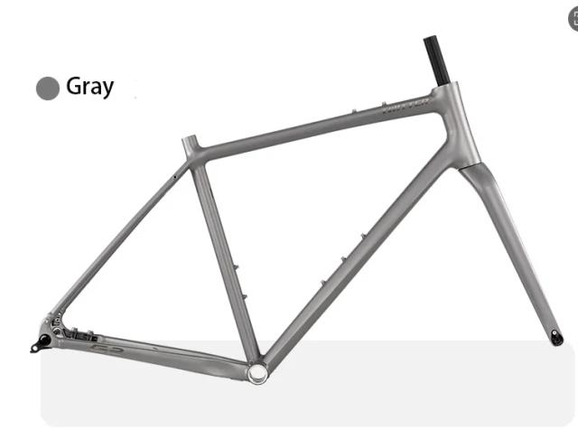 Twitter Cascalho G2 Quadro de Bicicleta de Estrada Leve Liga de Alumínio Garfo Fibra de Carbono Freio a Disco UDH