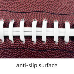 Bola durável antiderrapante da competição do treinamento, futebol americano, máquina-costura do PVC, tamanho padrão 9, equipamento desportivo - Image 3