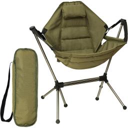 Conveniente cadeira dobrável para adultos, liga de alumínio, lazer camping e piquenique, 180 graus rotativos - Image 6