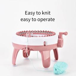 Guojajia-DIY Mão Máquina De Lã Tecida, Estrela Cilindro, Máquina De Tecelagem De Lã, Máquina De Tricô De Lã, 40 Agulha - Image 3