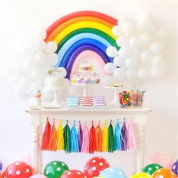 Arco-íris Longo Fosco Balão Set, Tira De Látex, Mix DIY, Festa De Aniversário, Decoração De Natal, Baby Shower - Image 5