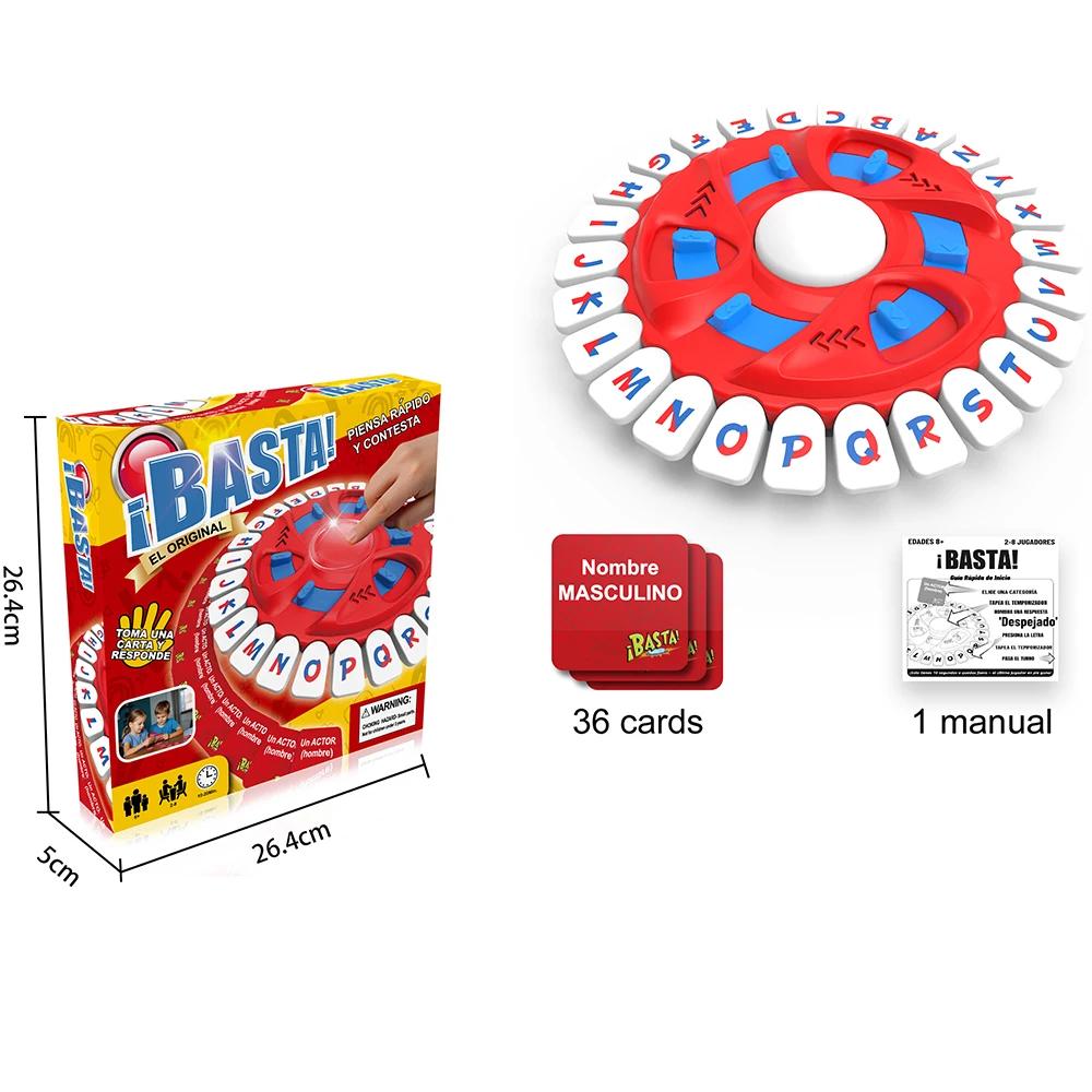Jogos de tabuleiro espanhóis, versão atualizada de 26 teclas, jogo de mesa familiar de ritmo rápido, letras de pensamento rápido, prensando jogos de família tapple - Image 1