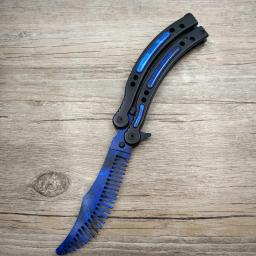 CS GO Butterfly Traning Faca, Treinador dobrável, Ferramenta do jogo, Lâmina de pente para exercício, sem borda, Dropshipping - Image 3