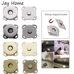 10/8 conjuntos de botão de pressão magnético metal flor de ameixa costurar em fechos de botão fixadores para bolsas bolsa roupas acessórios diy - Image 2