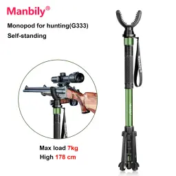 Manbily G-333 Monopé para Caça 5 Seções para Câmera DSLR Tripé Arma Rifle Rest 360 °   Acessórios para bastões de tiro rotativos - Image 1