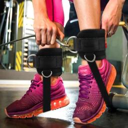 Duplo D-Ring Fitness Tornozelo Cinta, Máquina de Cabo, Chute, Costas, Ginásio, Perna, Glute Trainer, Hip Muscle Training Correias, 1Pc - Image 3