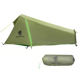 Barraca de acampamento ao ar livre ultraleve Uma pessoa tenda Duas camadas Sobrevivência única tenda, Uma pessoa tenda - Image 1