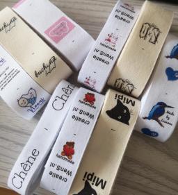 Marca personalizada impressão etiquetas, etiqueta de costura personalizada, logotipo ou etiquetas de texto, etiqueta de costura artesanal, 2x5cm, 20x60mm - Image 6