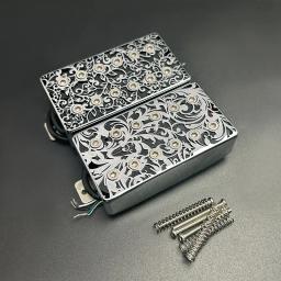 Captador Humbucker de latão oco, Coil Splitting Pickup para LP Guitar Chrome, Alnico 5 LP, 4 cabo de despesas, 7.5k 15k - Image 5