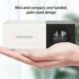 Projetor portátil Mini Filme, Adequado para Camping ao ar livre, Drive-in, Home Theater, Projetores com 30000 Horas de Longa Vida, YG300 - Image 5