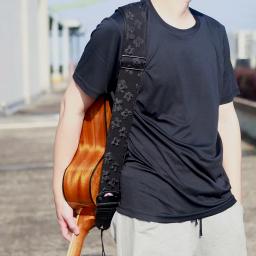 Alças de acessórios para instrumentos de cordas, alça de ombro ajustável com remo para guitarra clássica acústica elétrica e baixo - Image 5
