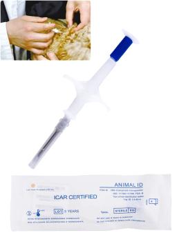 Kit de implante com seringa para gerenciamento veterinário, micropara cães e gatos, identificação 1.48, iso FDX-B, rfid, 10mm, 8mm - Image 2
