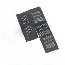 Aço inoxidável mão costura agulhas Set, agulhas bordadas, Big Eye, tamanhos diferentes, 55 pcs - Image 1