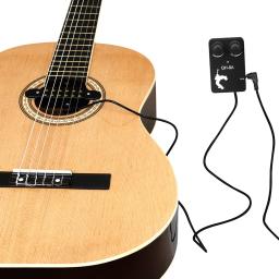 Captadores de guitarra acústica, captadores com buraco de som, amplificador de volume ajustável, guitarra folclórica clássica, acessórios universais - Image 3