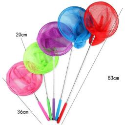 Rede de pesca retrátil de aço inoxidável, rede de insetos, borboleta, libélula, rede de pesca portátil ao ar livre, brinquedos de jogo divertidos para crianças - Image 5