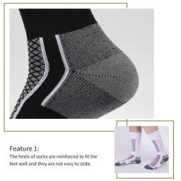 DIZETION 1 par inverno quente espessamento meias de esqui caminhadas meias para mulheres homens crianças ao ar livre anti-frio meias esportivas altas - Image 4