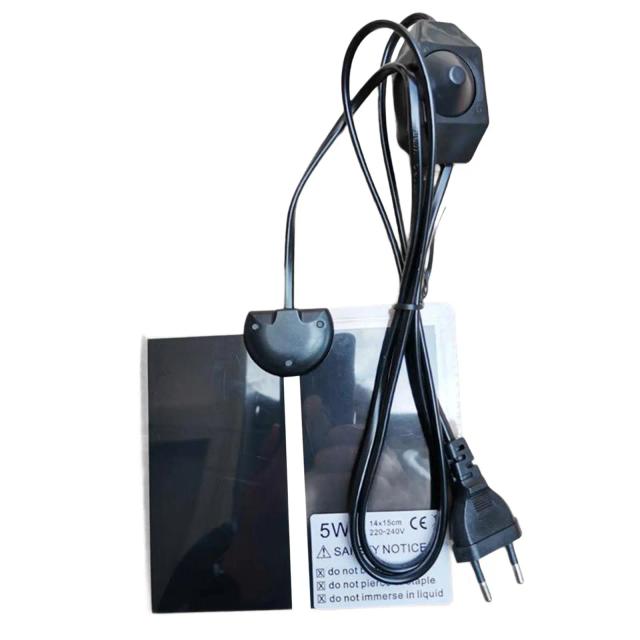 Almofada Térmica Impermeável para Répteis com Ajuste de Temperatura - Ideal para Dragões Barbados, Lagartixas, Tartarugas e Cobras, 5W