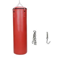 PU couro boxe saco pendurado para homens e mulheres, resistente corrente de metal, sem rasgo, saco de boxe não preenchido, muay thai, mma, treinamento em casa - Image 5
