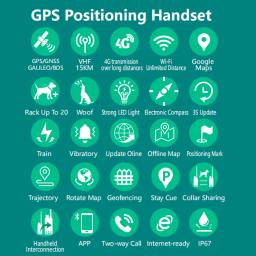 Coleira para cães ESEEK 4G GPS com rastreamento de rádio - localização em tempo real para cães de caça à prova d'água IP68 - Image 3