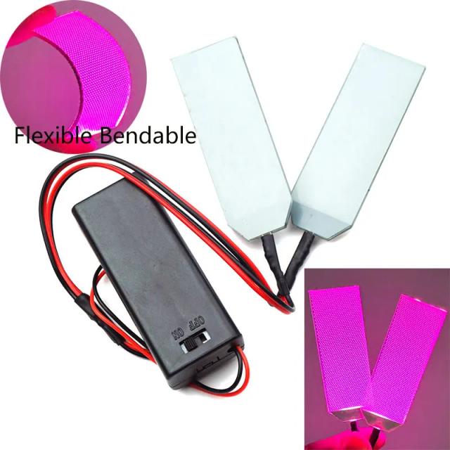 Ilumine seu Cosplay e Halloween com o Kit Dobrável de Luzes LED para Capacete e Máscara de Olhos - Acessórios DIY Flexíveis com Bateria AAA, 27x69,5(76,5)