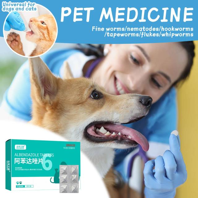 Desparasitantes Eficazes para Cães e Gatos - Novo Comprimido Interno com 6 Cápsulas