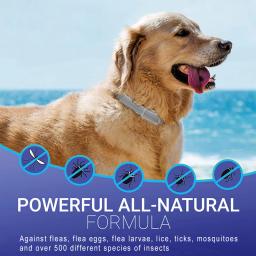 SEISSO-Coleira Repelente de Mosquitos, Anti-Parasítico, Anti-Flea, Tick, Pet, Cão Pequeno e Grande, Trela do Gato, Acessórios Retráteis - Image 3