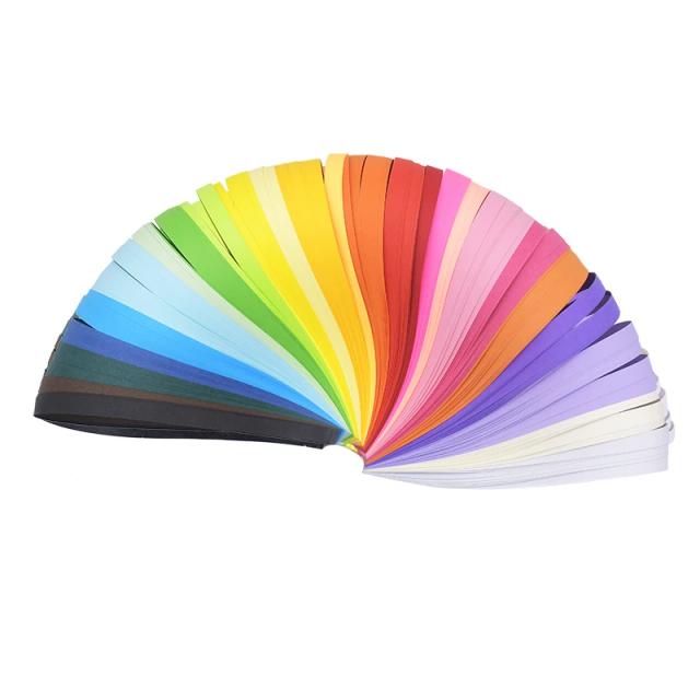 Conjunto de 260 peças de papel para origami e quilling em cores mistas, tiras dobráveis para artesanato DIY de estrelas e desejos, disponível em 3/5/7/10mm de largura e 390mm de comprimento
