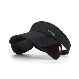 Chapéus de sol esportivos de verão, homens e mulheres, viseira ajustável, proteção uv, topo vazio, tênis, golfe, corrida, ciclismo, protetor solar - Image 1
