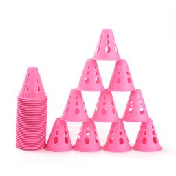 Esportes marcador pilha 1/10 pçs oco à prova de vento roller patinação pile skate marcação formação estrada cone patinação pós futebol rugby - Image 3