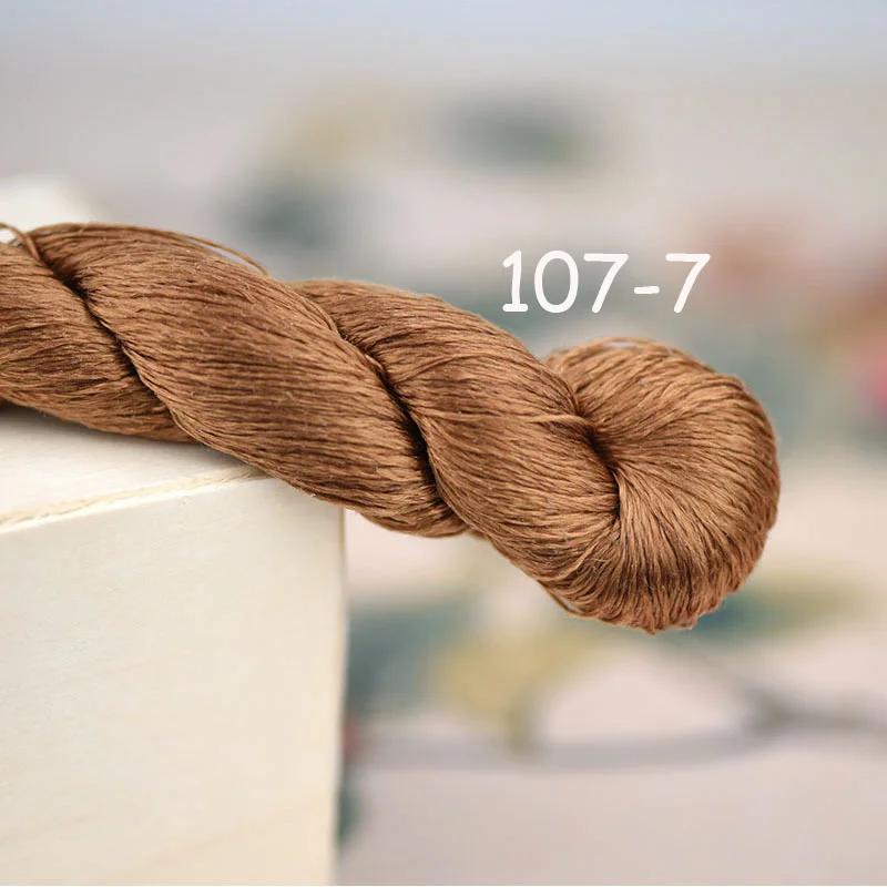 100% Natural Amora Seda Bordado Fios Seda Fios Artesanais Mauve Areia Marrom Cobre Mogno Cacau Terra Cotta Color12 13 14 15 16 99 100 101 104 107 - Image 1